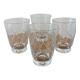 Small cups chiseled in vintage antique crystal
