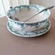 Salad bowl and rare serving dish in earthenware iron earth Saint Amand Hamage model Byzantium XIXth
