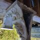 Sellette, corbeau, console murale (petit) en stuc ornement feuilles