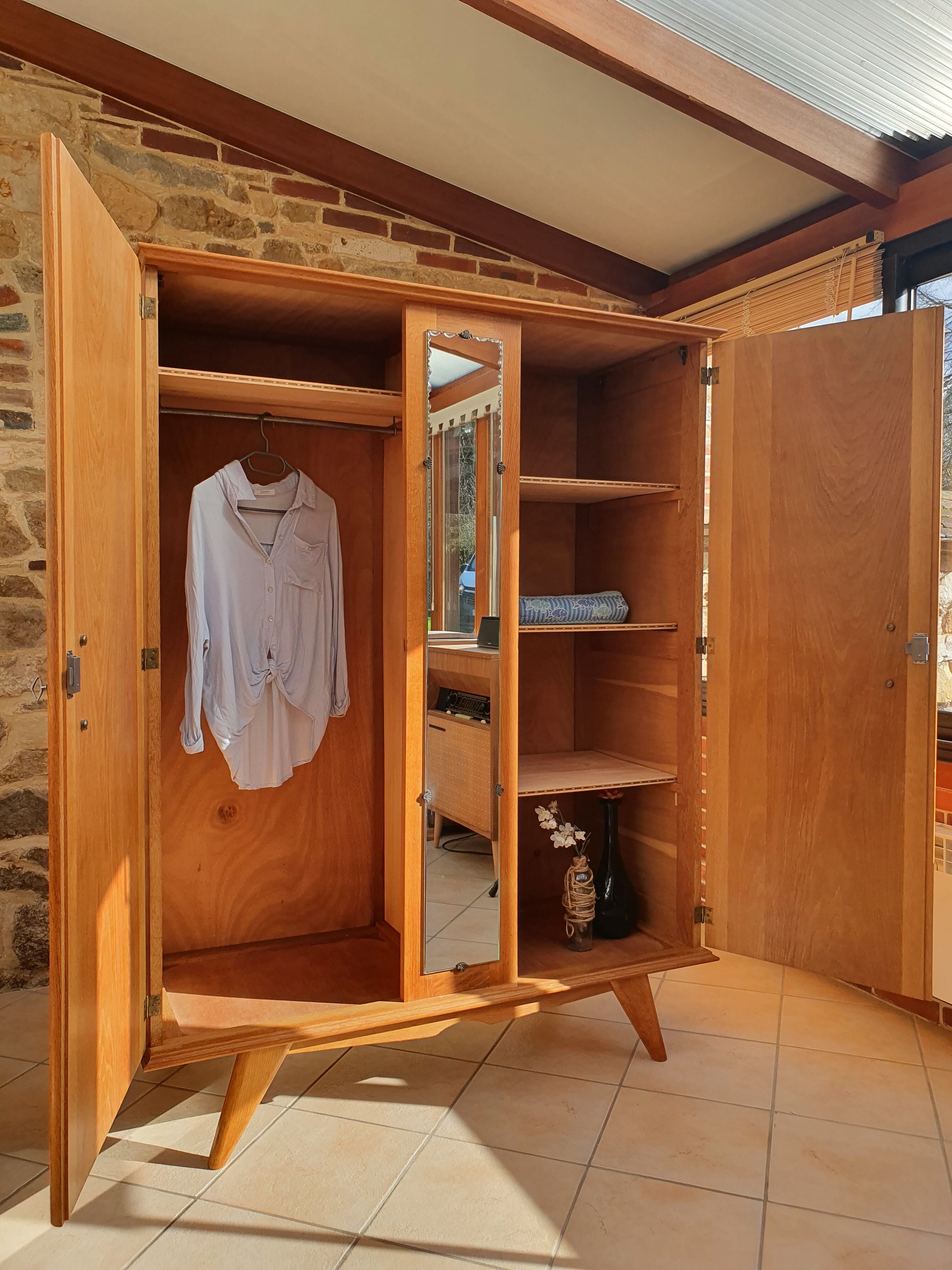 Vintage cabinet feet compass