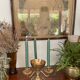 Pair of solid brass calyx candlesticks