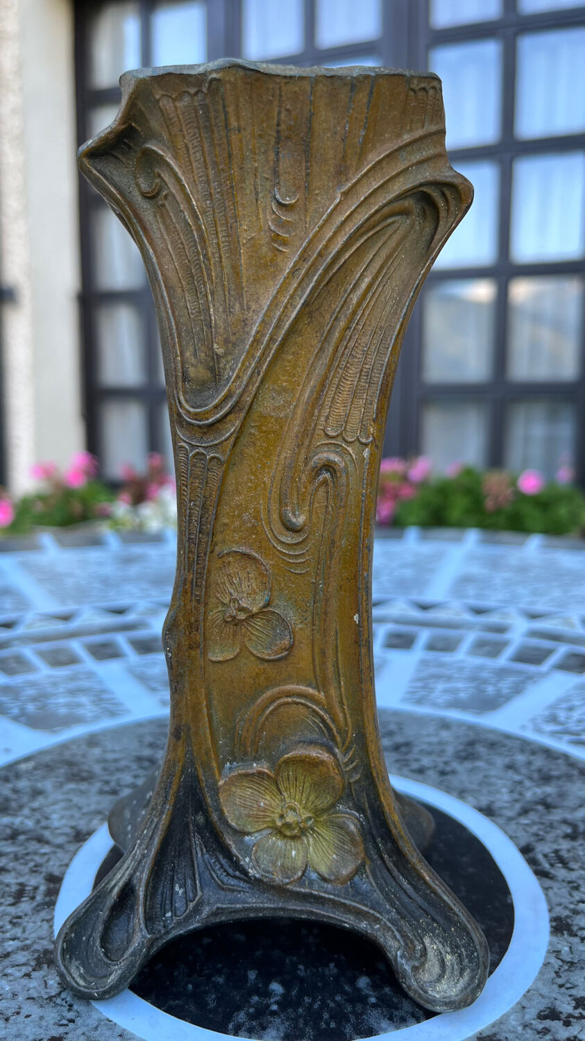 Old metal vase