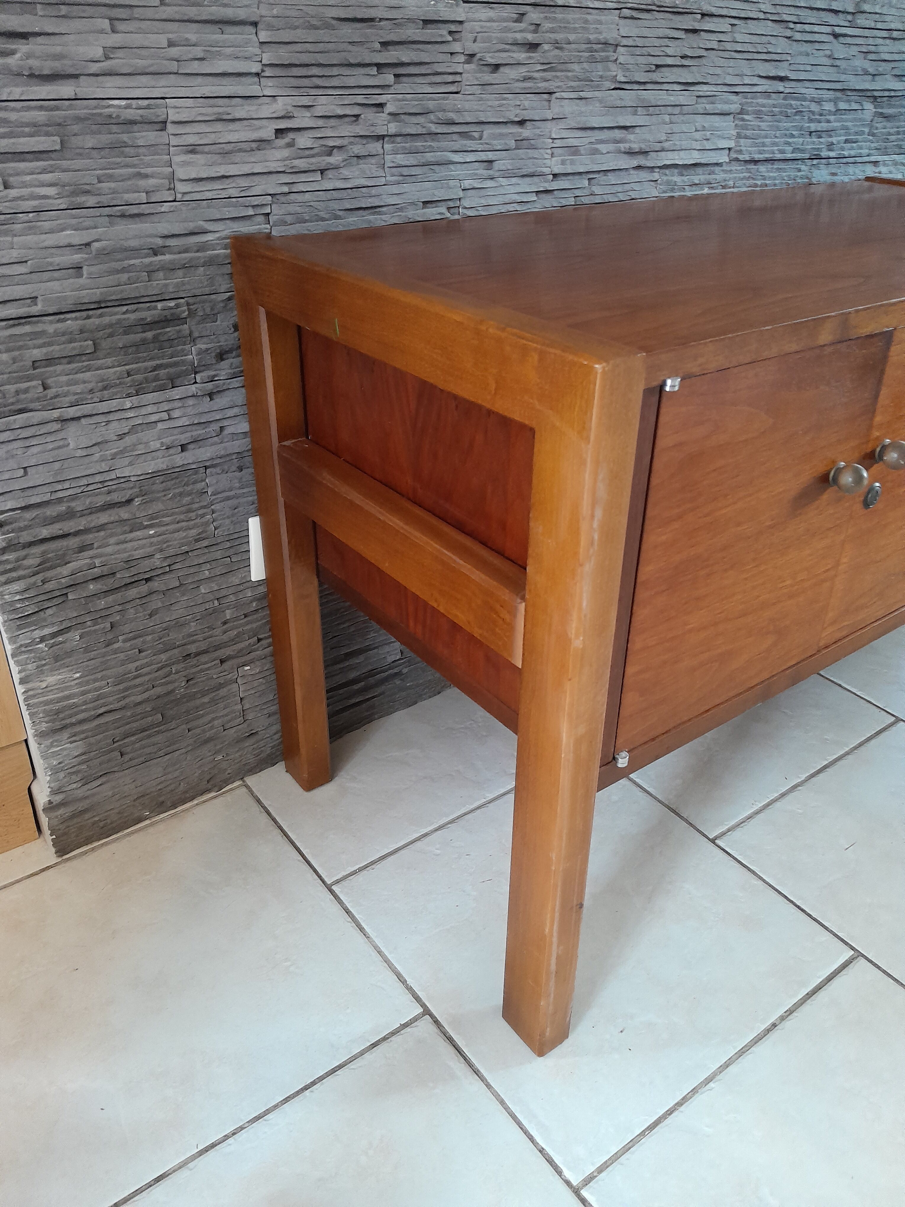 Scandinavian teak sideboard file storage unit