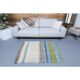 Vintage Turkish Hand-Knotted Wool Cotton Beige Kilim Area Rug 109x137