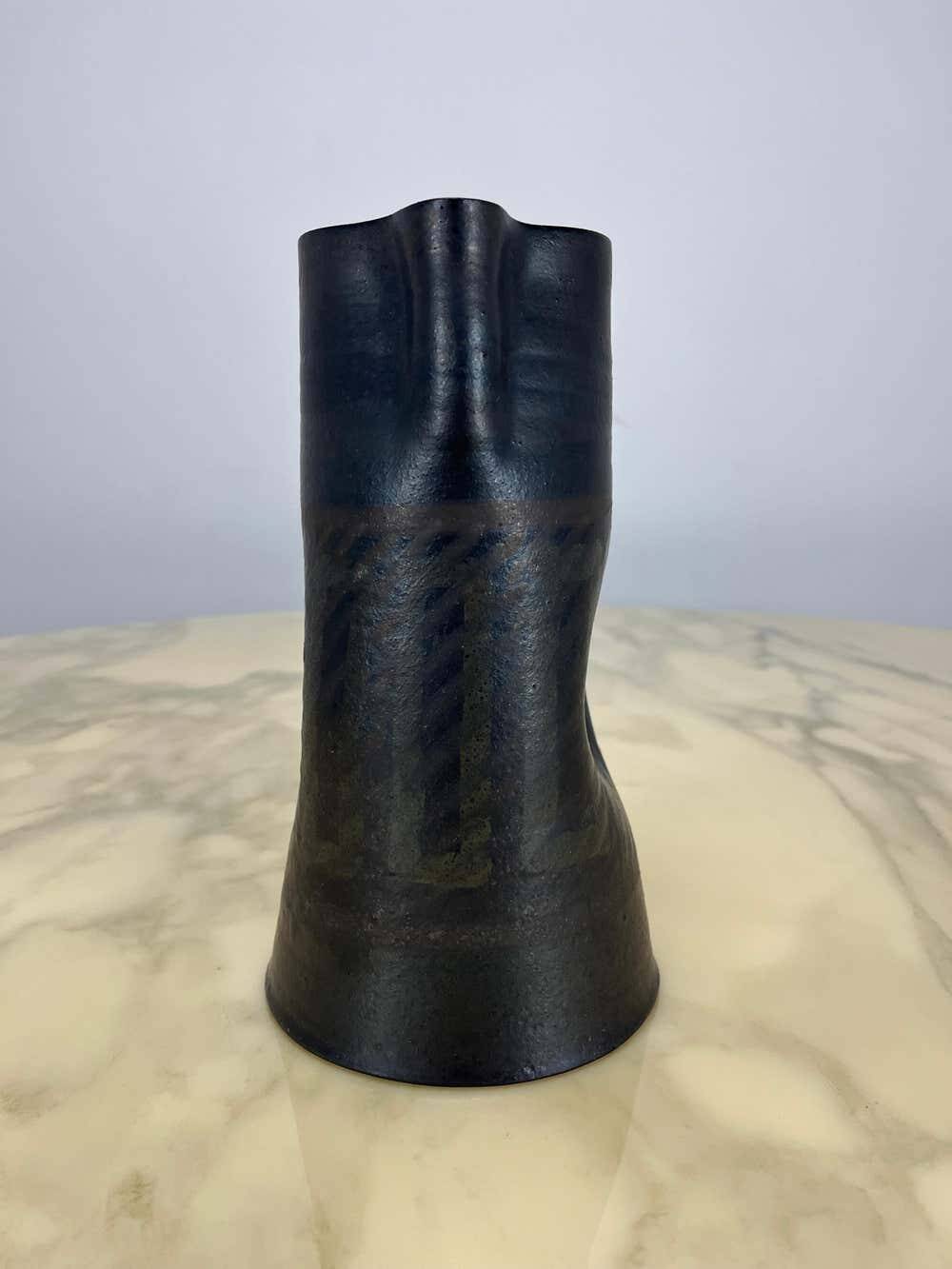 Jug / vase in ceramic by Alessio Tasca, Italy, 1960s