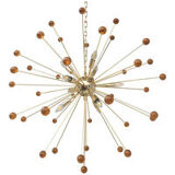Amber “star” murano glass sputnik chandelier