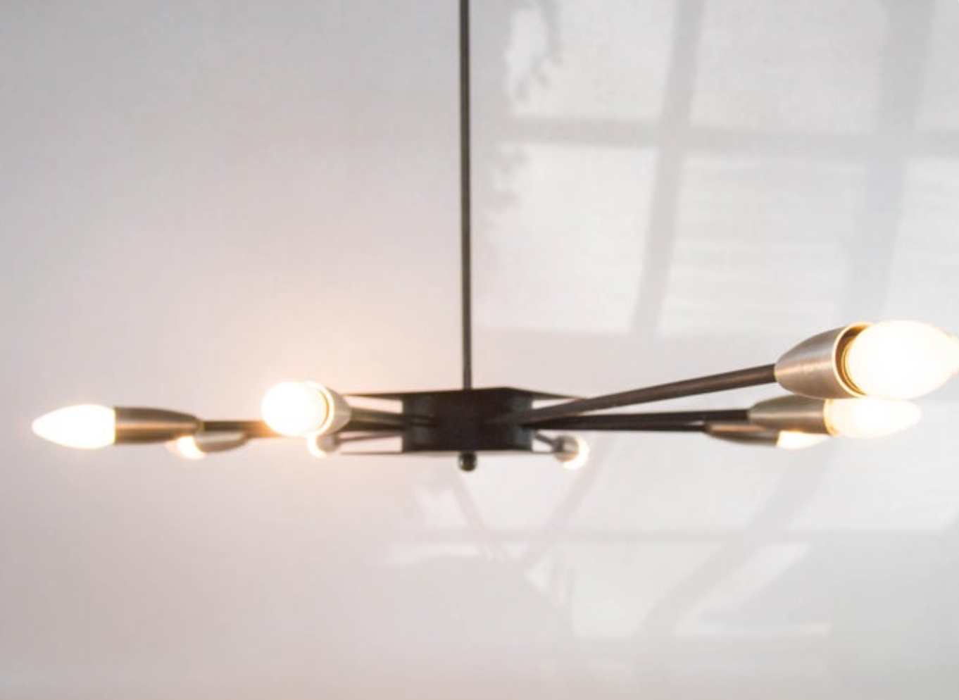 Xxl 8 arm vintage 80s spider luster