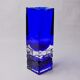 Vase sommerso by Petr hora, blue glass, Czech Republic, 1970