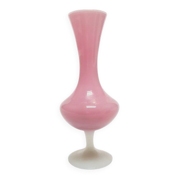 Vase en verre attribué à Stelvia pour Empoli, Italie, années 1950