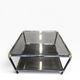 Vintage coffee table in smoked glass