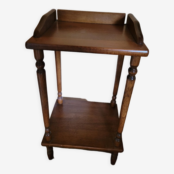 Wooden bedside table