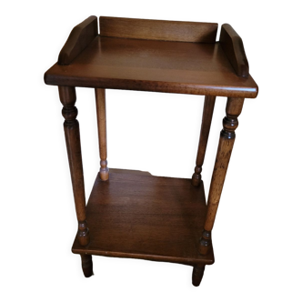 Wooden bedside table