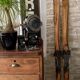 Paire de ski vintage en bois