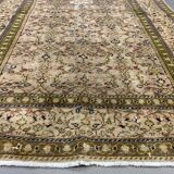 Distressed Turkish Rug 176x116 cm wool Vintage shabby Chic Tribal Brown, Beige