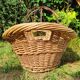 Large vintage wicker/rattan basket