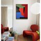 Contemporary minimalist geometric abstract