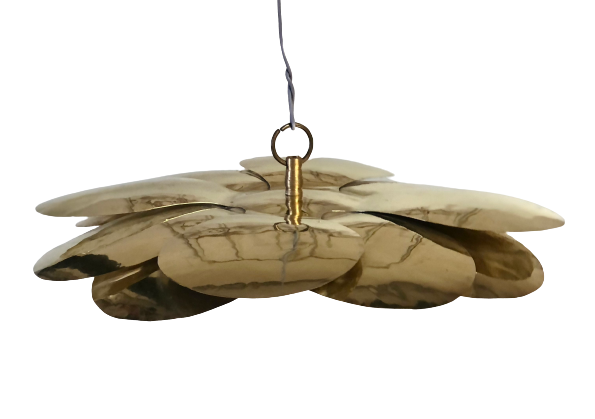 Ceiling lamp brass flower