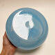 Sky blue opaline glass bowl