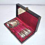 Set of 6 antique spoons in solid silver Minerva 19th century. Goldsmith KABEL 90gr
