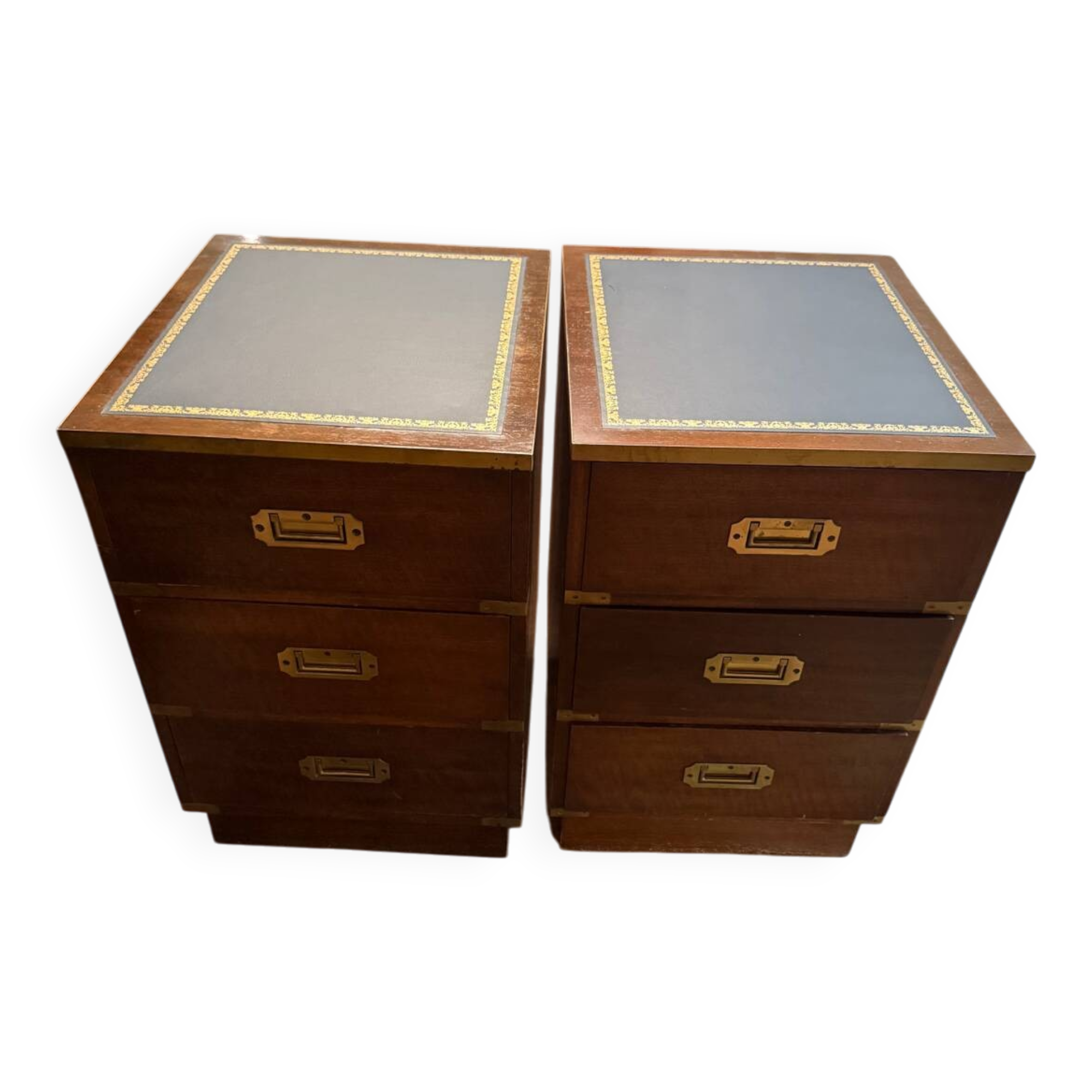 Pair of antique bedside tables