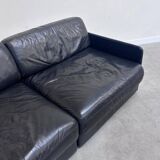 Canapé / lit de jour vintage des années 1980 dans le style de De Sede DS76