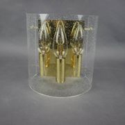 1970s Brass and Bubble Glass Wall Lamp, Germany