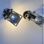 Pair of vintage Sintesi adjustable wall lights, by Gismonti for Artemide, Italy 1975