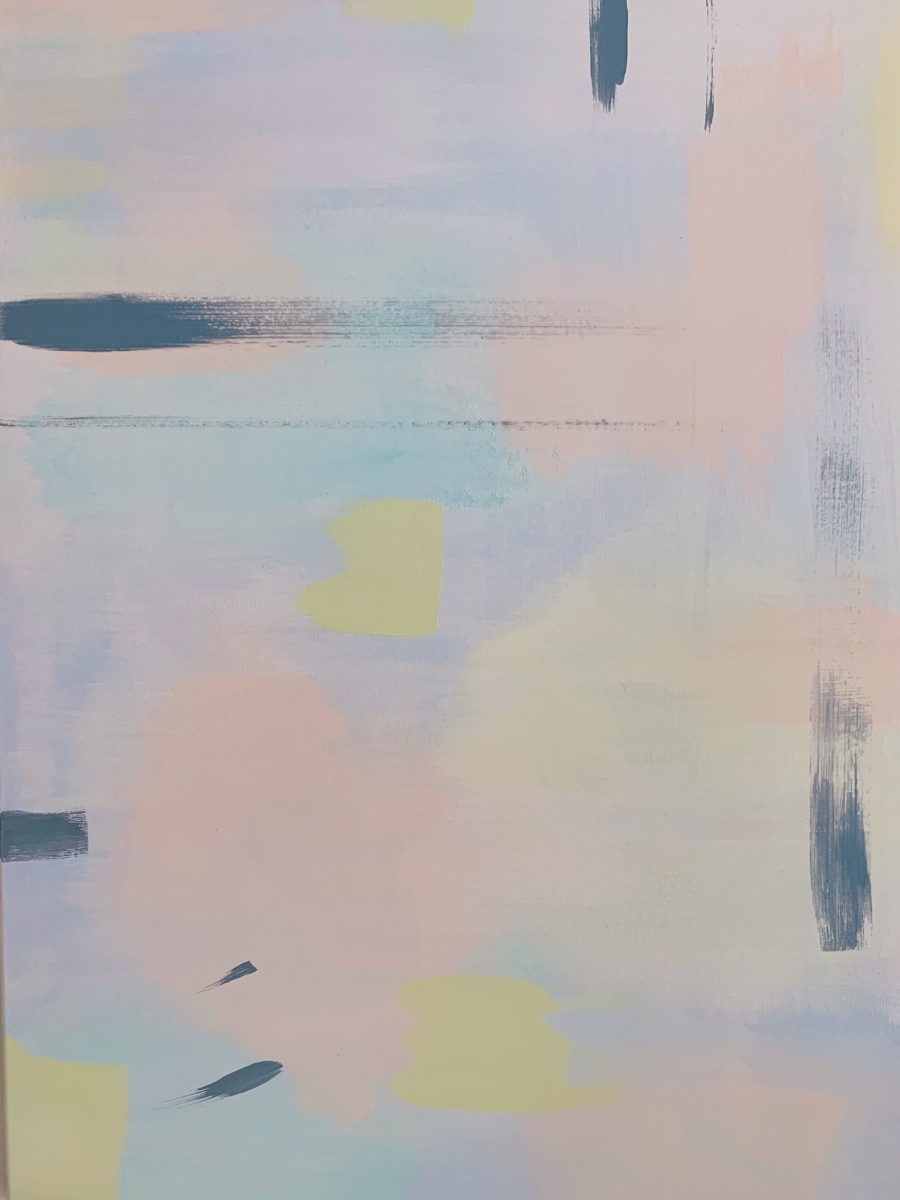 Modern abstract art canvas Forbidden Colours