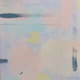 Modern abstract art canvas Forbidden Colours
