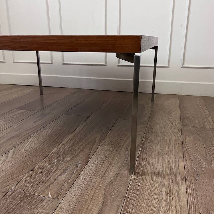 Large vintage square coffee table