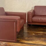 Korium km 3/1 2-seater sofa and armchair set by Tito Agnoli for Ma