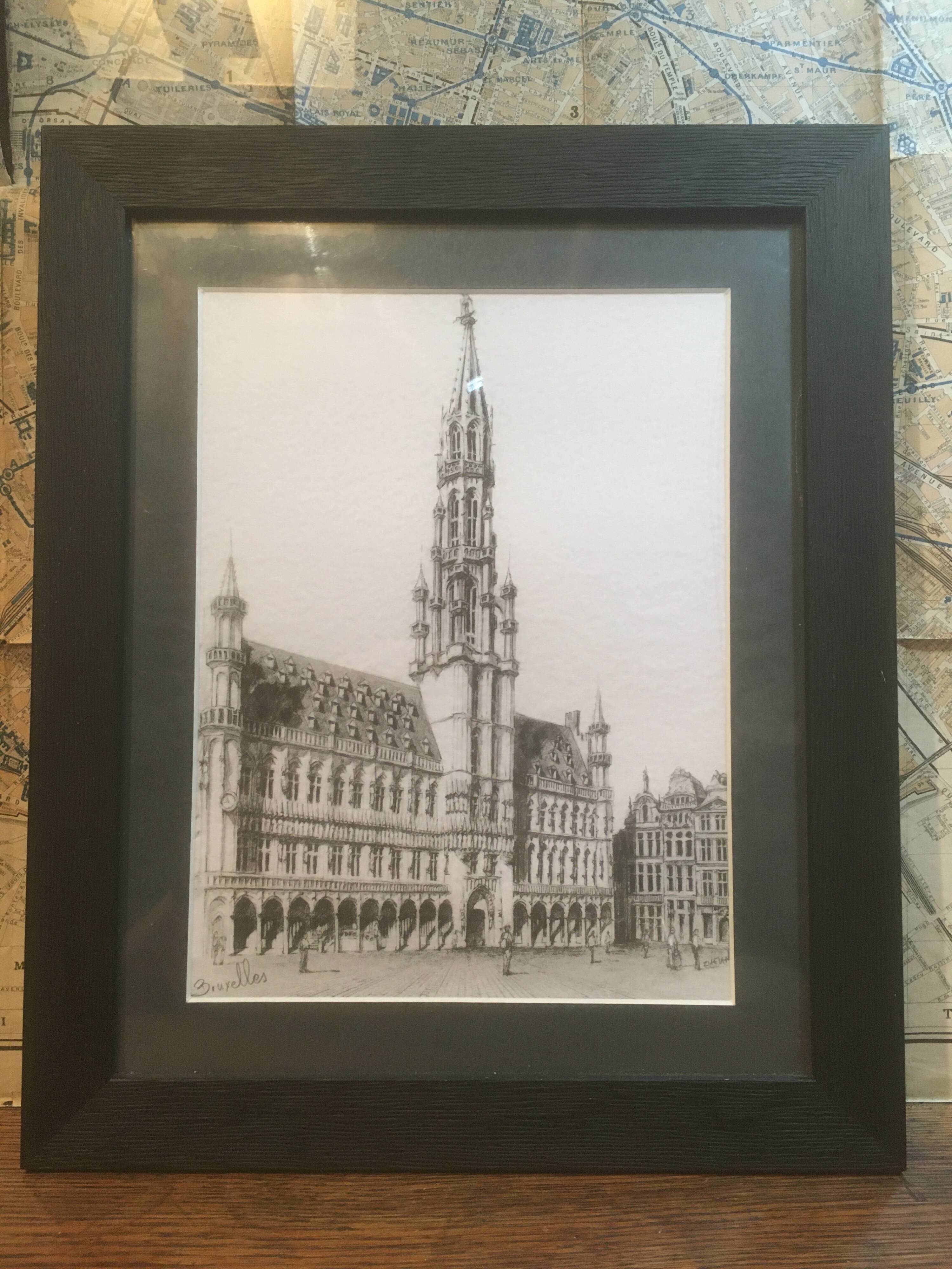 Framed prints Brussels City Hall