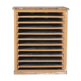 1940s vintage wood chest of drawers