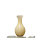 Vase de sol en verre opalin, couleur crème