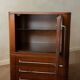 Art Deco Italian Wood Cabinet With Chrome Details, 1930s