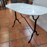 Bistro table with marble top