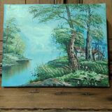 Oil painting on canvas c. inness