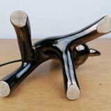 Vintage black cat table lamp