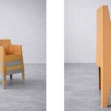 Set of 4 Vintage Mid-Century Modern Atlantide Collection Toy Plastic Chairs