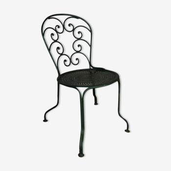 Wrought iron garden chair 1900