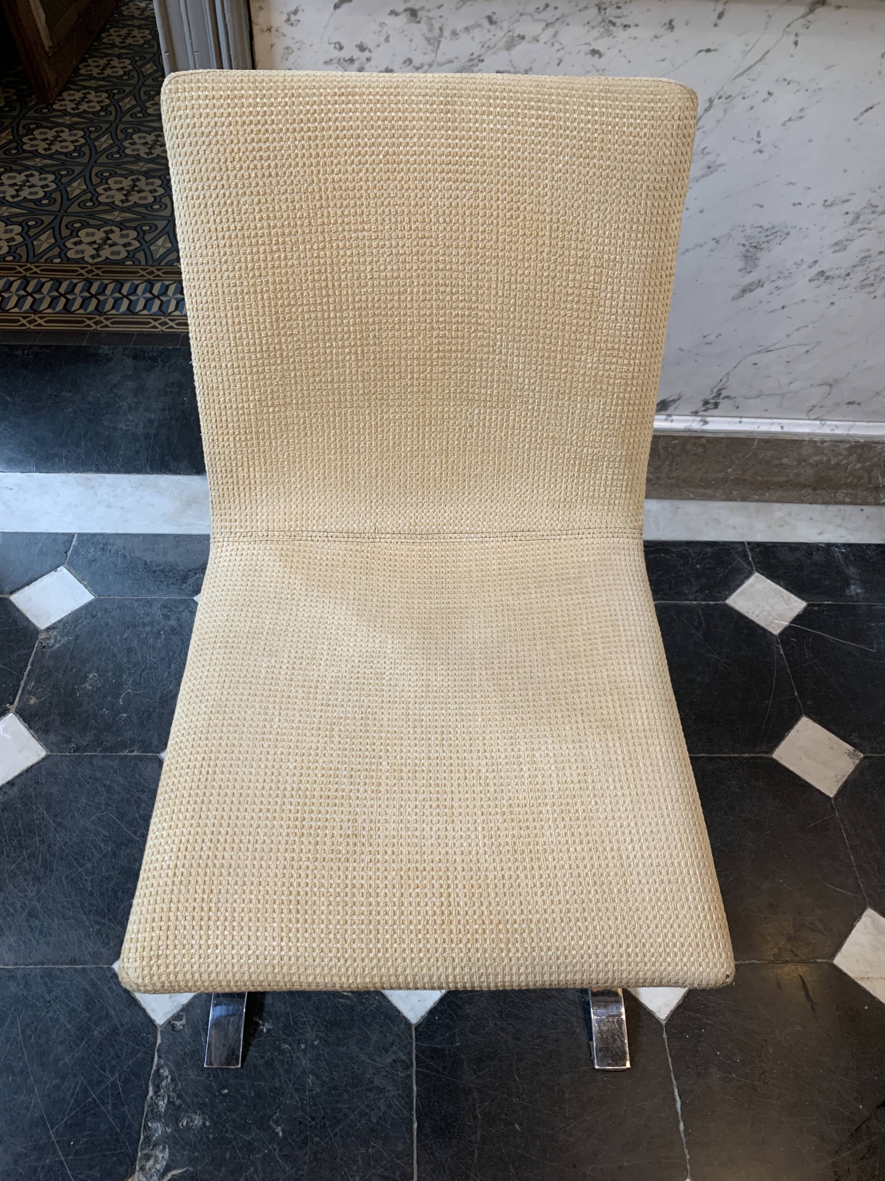 Set 6 chairs by Giovanni Offredi for Saporiti Italia 1970