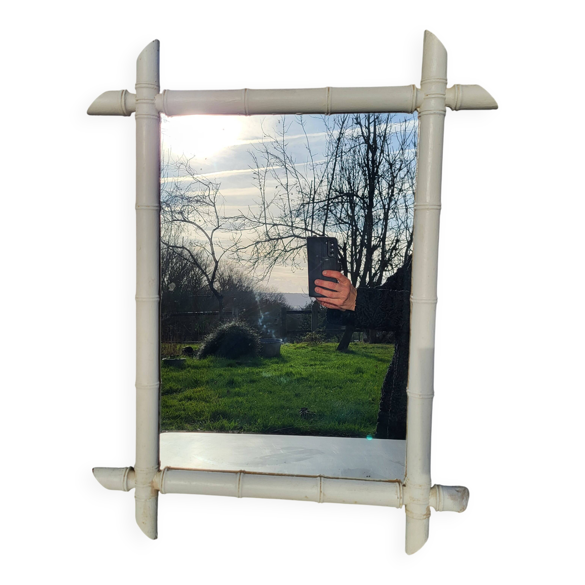 Bamboo mirror 53x68
