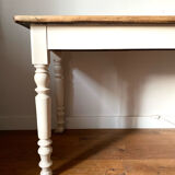 Antique walnut table for 4 people.