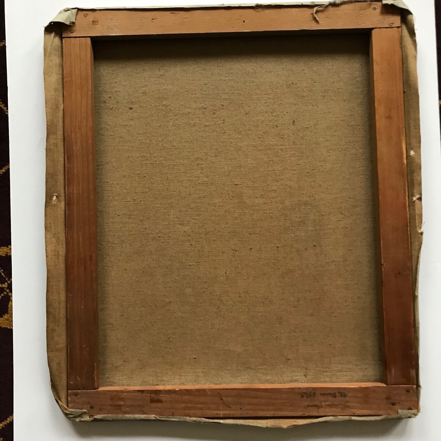 Still life painting vintage charm 1938 sign