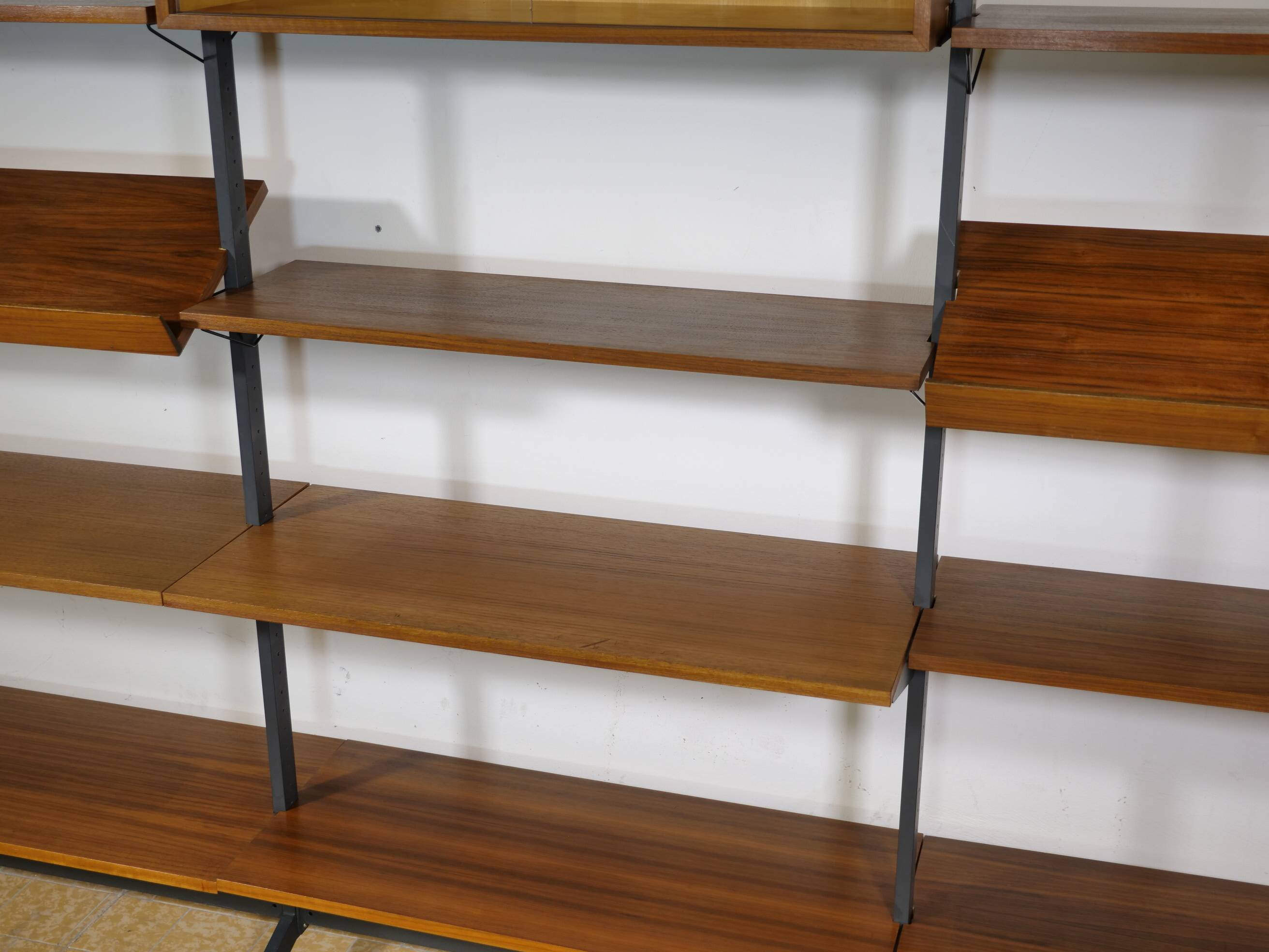Free Standing Modular Teak Shelving System by Olof Pira, 1960s