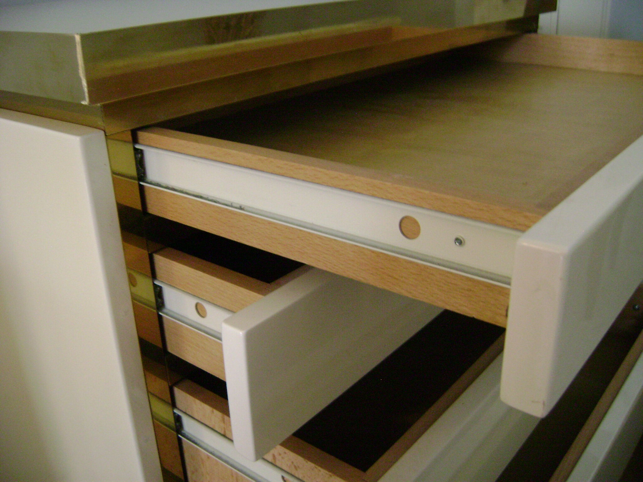 J.C Mahey lant wooden storage cabinet 1970