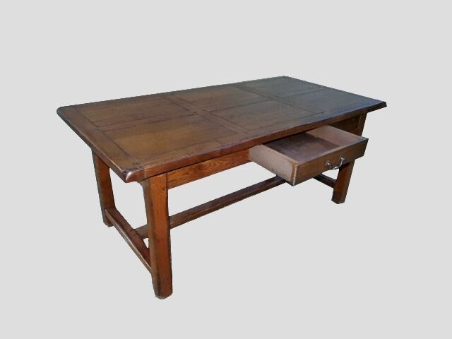 Massive old chene farm table