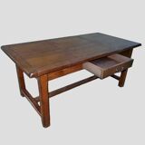Massive old chene farm table