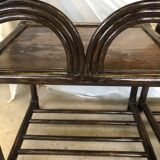 Pair of Maugrion rattan bedside tables