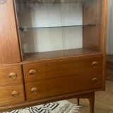 Secretarial cabinet in vintage teak